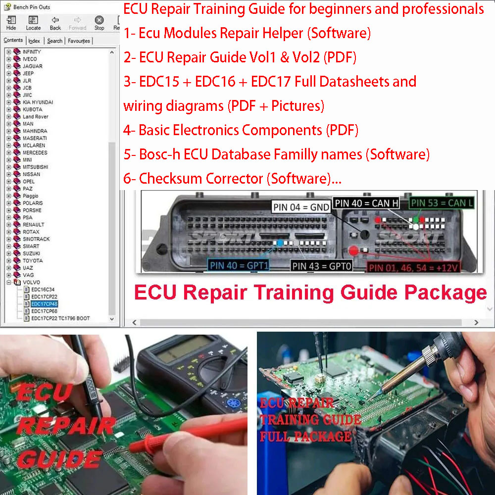 ECU Repair Training Guide ECU  - Electronics Repair Basics 评论和价格