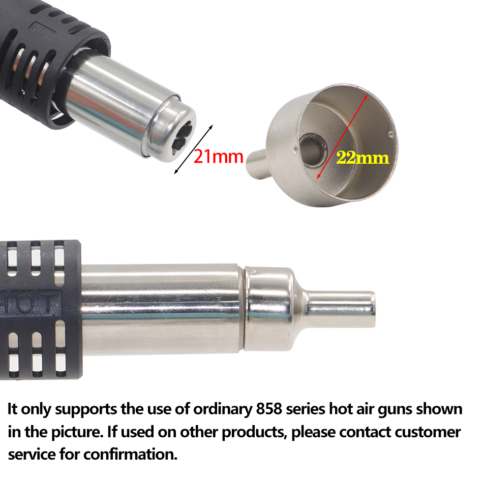 9pcs/lot 22mm Universal Nozzle - Hot Air Station 858 评论和价格