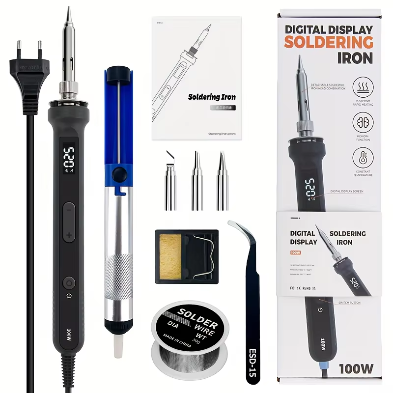 100W Digital Soldering Iron Ki - Electronics Repair Kit 评论和价格