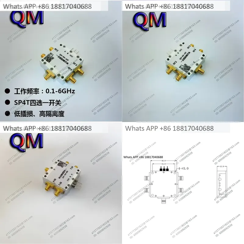 1PC for QM-SW-4ST 0.1-6 GHz SP - Qm Electronics & Repair Services Photos 评论和价格