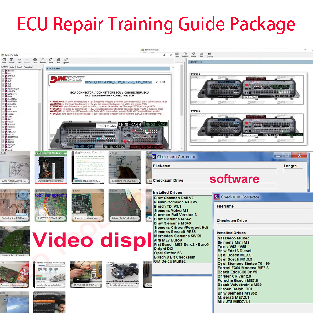 ECU Repair Training Guide Pack - Electronics Repair Basics 评论和价格