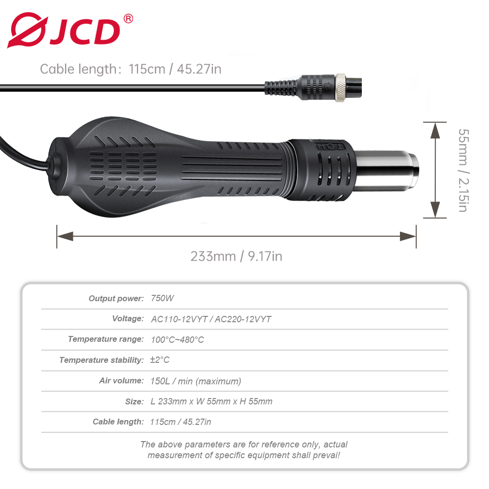 JCD HOT AIR GUN Soldering stat - Hot Air Station 858 评论和价格